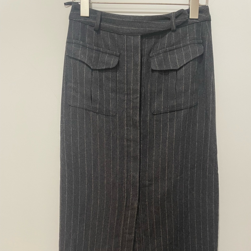Vintage DICE pinstripe wool skirt